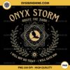 Onyx Storm Brave The Dark PNG File