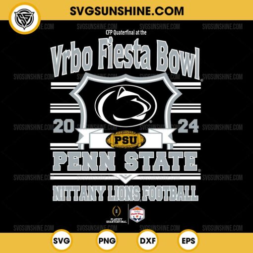 Penn State Nittany Lions Fiesta Bowl CFP 2024-2025 Football SVG, Penn State Nittany Lions Football SVG