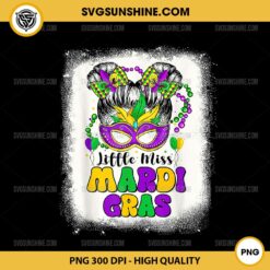 Retro Little Miss Mardi Gras PNG, Mardi Gras Mask PNG