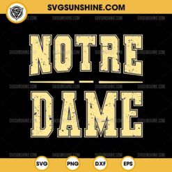 Retro Notre Dame SVG, Notre Dame Fighting Irish Football SVG