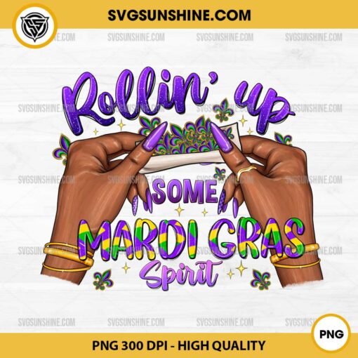 Rolling Up Some Mardi Gras Spirit PNG, Mardi Gras PNG