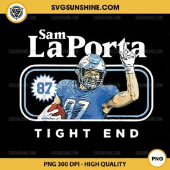 Sam Laporta PNG, Sam LaPorta Detroit Lions Tight End PNG