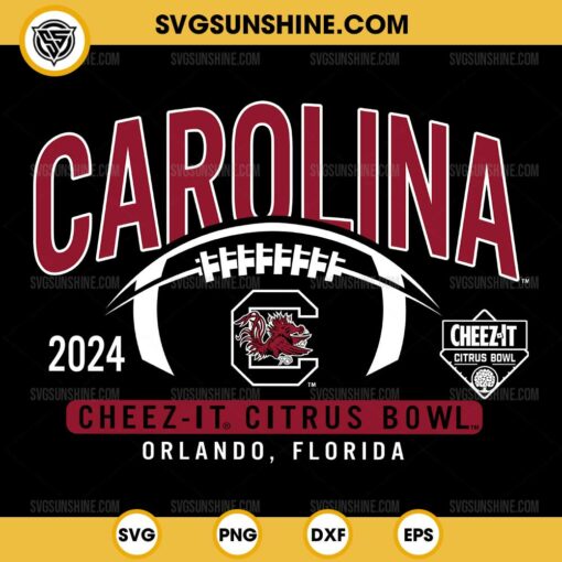 South Carolina Gamecocks Cheez-It Citrus Bowl 2024 Football SVG, South Carolina Gamecocks 2024 SVG