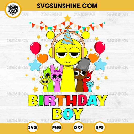 Sprunki Birthday Boy SVG, it's My Birthday Sprunki SVG