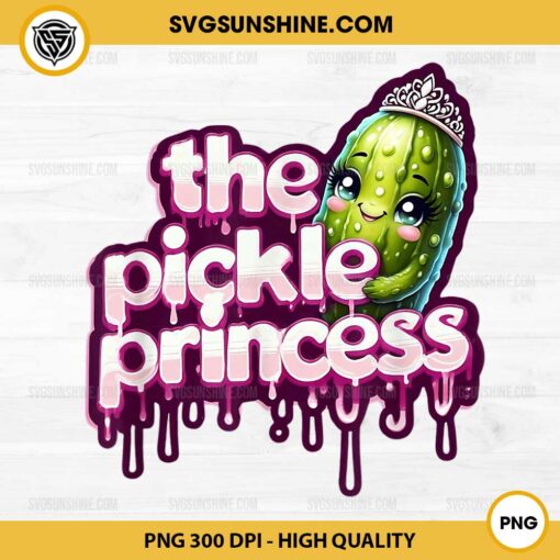 The Pickle Princess PNG, Funny Cucumber PNG