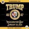 Trump 45 47 Inauguration Day January 2025 PNG, Trump President Of The United states PNG