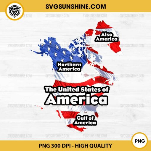 Trump The United States Of American Flag Canada Greenland Gulf Map PNG