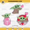 Baby Yoda Valentine's Day SVG, Valentine Baby Yoda SVG, Love Heart Baby Yoda SVG