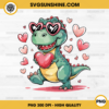 Valentine's Day T-Rex PNG, Valentine Vibes PNG