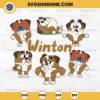 Winton Bluey SVG, Bluey Winton SVG, Winton Dog SVG, Winton SVG, Bluey SVG