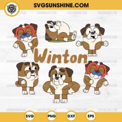 Winton Bluey SVG, Bluey Winton SVG, Winton Dog SVG, Winton SVG, Bluey SVG