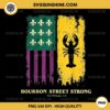 Bourbon Street Strong New Orleans PNG, Pride Crawfish Mardi Gras PNG