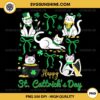 Happy St Cattrick's Day PNG, Coquette Bow Cat St Patricks Day PNG