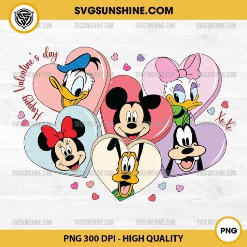 Magical Heart Mickey Valentine PNG, Mickey And Friends Valentine PNG