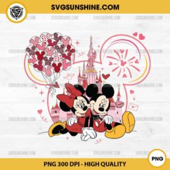 Mickey Minnie Love Valentine PNG, Disney World Valentine PNG