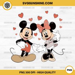 Mickey Minnie Valentine PNG, Mickey Couple Love PNG