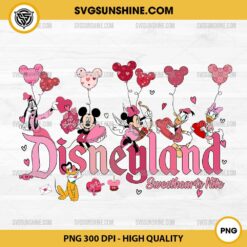 Disneyland Sweetheart Nite PNG, Disney Valentine PNG