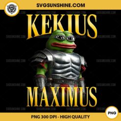 Kekius Maximus Gladiator PNG, Funny Frog PNG