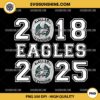 2018 Eagles 2025 Championships PNG, Eagles Super Bowl Championships PNG