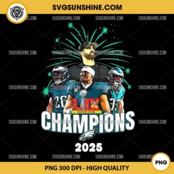 2025 Super Bowl Champions LIX PNG, Philadelphia Eagles Football PNG