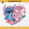 Be My Valentine Stitch and Angel SVG, Stitch and Angel Love SVG, Valentine SVG