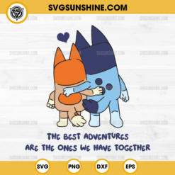 Bluey Valentine's Day SVG, Bluey Family Happy Valentine SVG