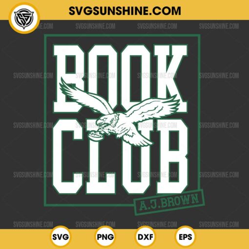 Book Club AJ Brown SVG, AJ Brown 11 SVG, Eagles Football SVG