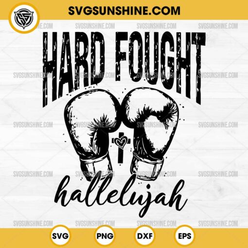 Brandon Hard Fought Hallelujah SVG, Praise Jesus Lake SVG