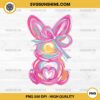 Colorful Bunny Easter Coquette PNG, Brushstroke Bunny Easter PNG, Easter Day PNG