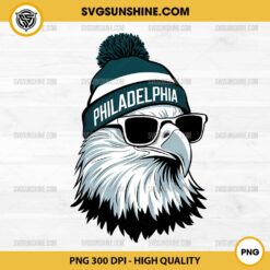 Cool Eagles with Sunglasses PNG File, Philadelphia Eagles Football Mascot PNG