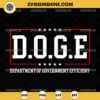 DOGE D.O.G.E Department Of Government Efficiency SVG