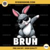 Dabbing Rabbit PNG, Funny Rabbit Bruh PNG