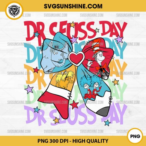 Dr Seuss Day PNG, Dr Seuss Coquette Bow Pencil PNG