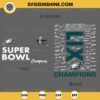 Eagles Super Bowl LIX Champions SVG, Philadelphia Eagles Signature SVG, Philadelphia Eagles Super Bowl 2025 SVG