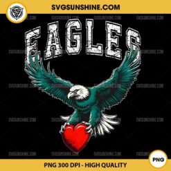 Eagles Lovers PNG, Philadelphia Eagles Hearts PNG, Philadelphia Eagles Valentine's day PNG