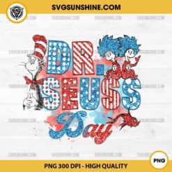 Faux Embroidery Sequin Dr Seuss Day PNG, The Cat in the Hat PNG, Thing 1 Thing 2 PNG