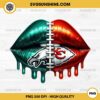 Football Lips Super Bowl LIX PNG, Eagles Vs Chiefs Lips Football PNG, Super Bowl 2025 PNG