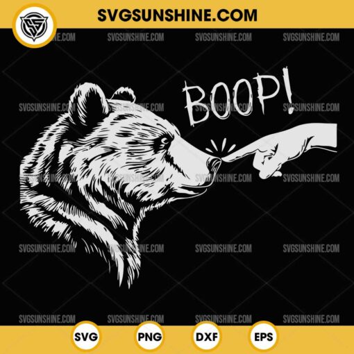 Funny Boop the Bear SVG PNG File