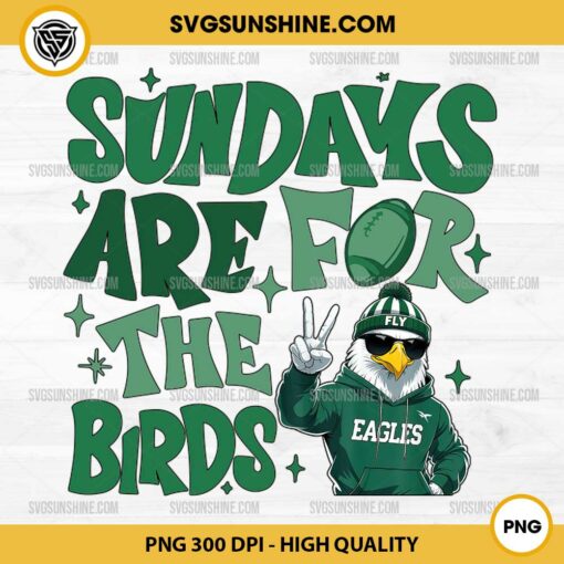 Funny Sundays Are For The Birds PNG, Cool Eagles Flying PNG