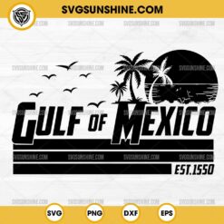 Gulf Of Mexico Est 1550 SVG, Retro Vintage Beach SVG