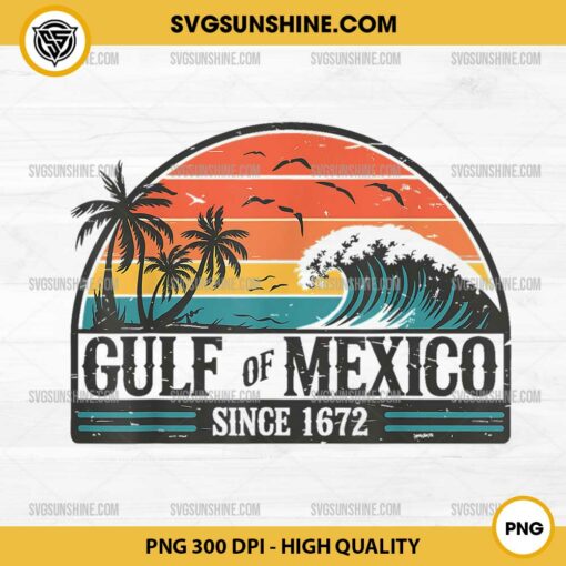 Gulf of Mexico PNG, Retro Vintage Beach PNG