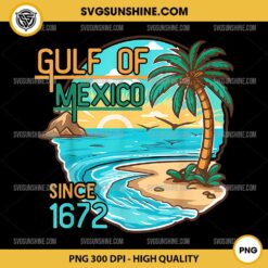 Gulf of Mexico Since 1672 PNG, Mexico Beach PNG