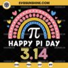 Happy Pi Day 3.14 SVG, Rainbow Happy Pi Day SVG