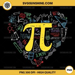 Happy Pi Day Heart PNG, Pi 3,14 PNG, Spiral Pi Number Math PNG