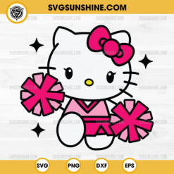 Hello Kitty Cheerleader SVG PNG File