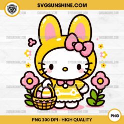 Hello Kitty Easter PNG, Hello Kitty Bunny PNG