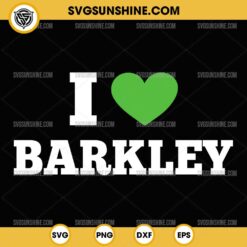 I Love Barkley SVG, I Heart Saquon Barkley SVG