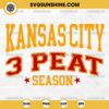 Kansas City Chiefs 3Peat SVG, Kc Chiefs SVG, Kc Chiefs 2025 SVG, Chiefs Football SVG