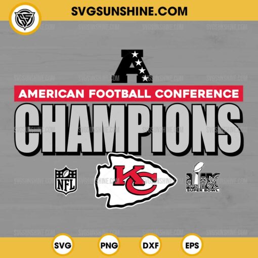 Kansas City Chiefs AFC Champions SVG, Kansas City Chiefs Super Bowl LIX SVG