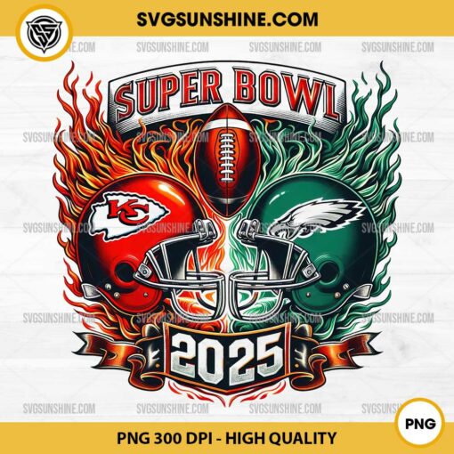 Kansas City Chiefs VS Philadelphia Eagles PNG, Super Bowl 2025 PNG, Super Bowl LIX PNG